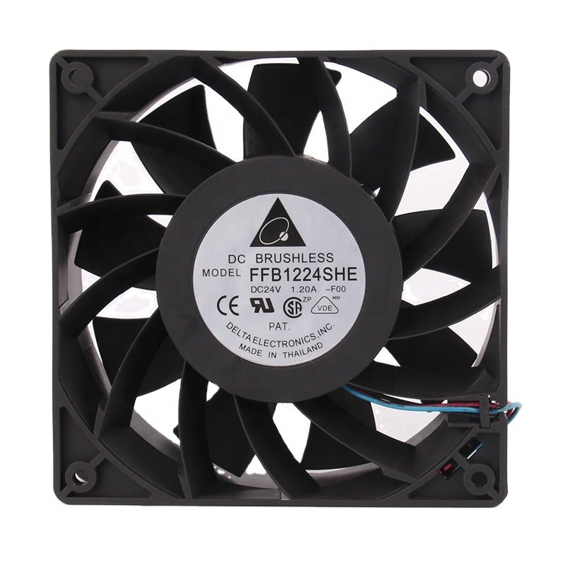 Delta 12V 48V DC24V 1.20A EC AC 120X120X38MM 12CM 12038 High air Volume Inverter Double Ball Bearing FFB1224SHE Cooling Fan